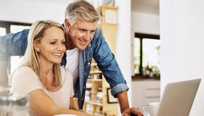 Couple at Computer